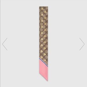 AUTHENTIC Gucci Silk Skinny Scarf